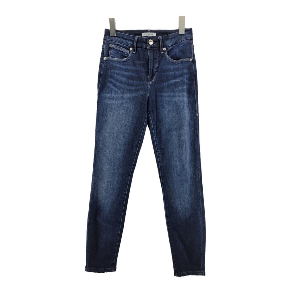 Good American Skinny Jeans Good Legs Crop Size 2 /24" Waist Dark‎ Wash Stretch